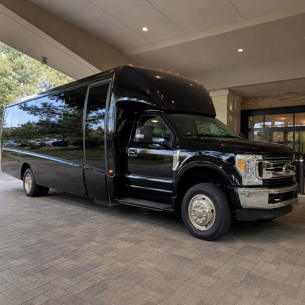 Yonkers Airport Shuttle & Transportation party bus interior
