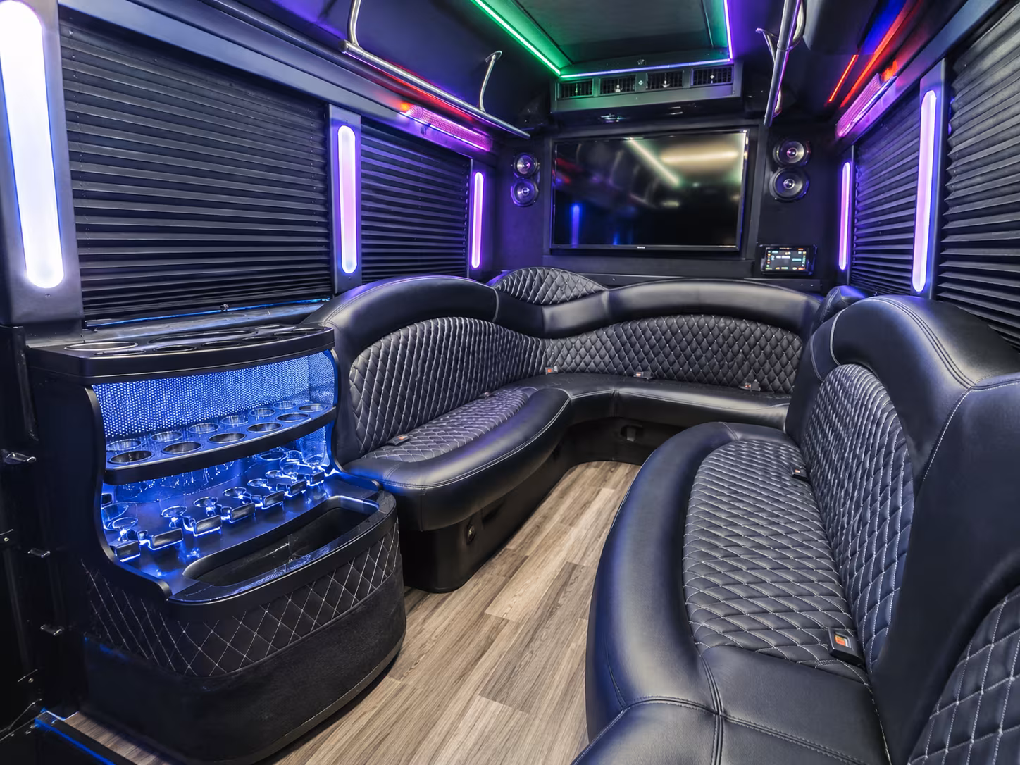 Yonkers Birthday, Sweet 16, & Quinceañera Transportation party bus exterior