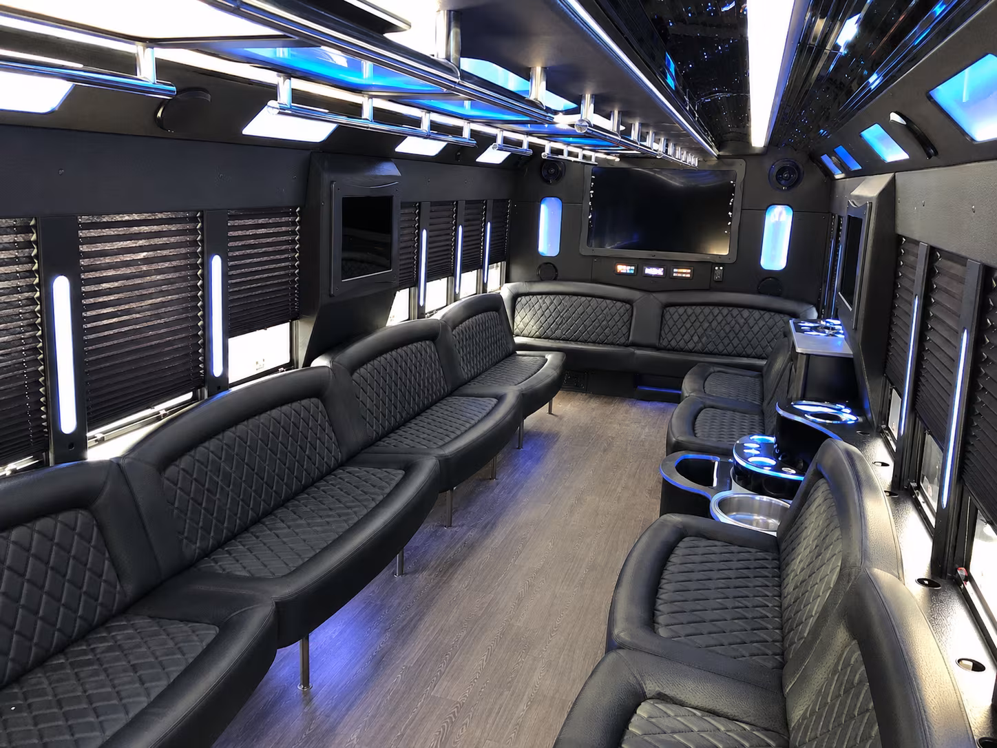 Yonkers Private Event Transportation party bus exterior