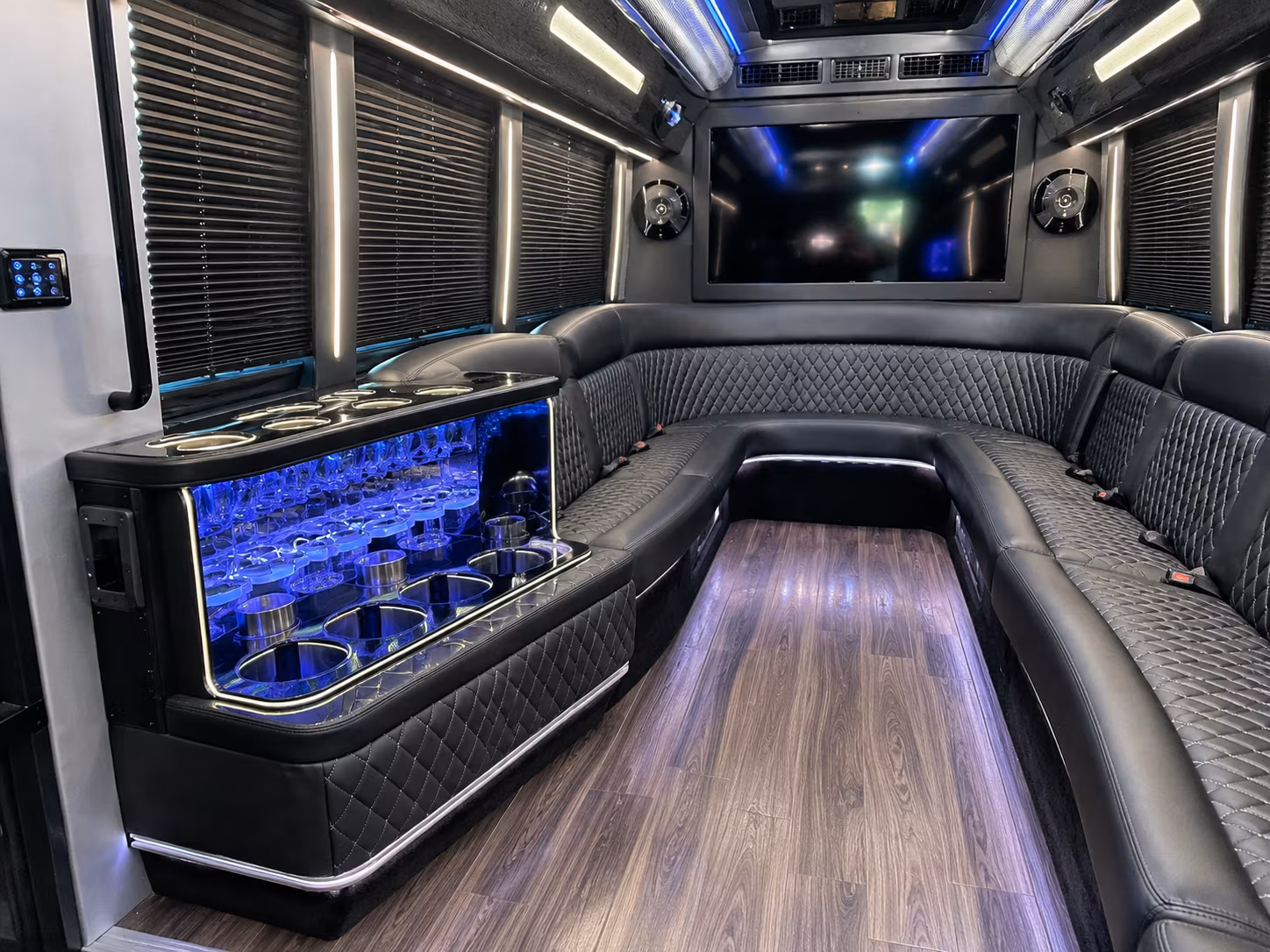 Yonkers Private Event Transportation party bus exterior