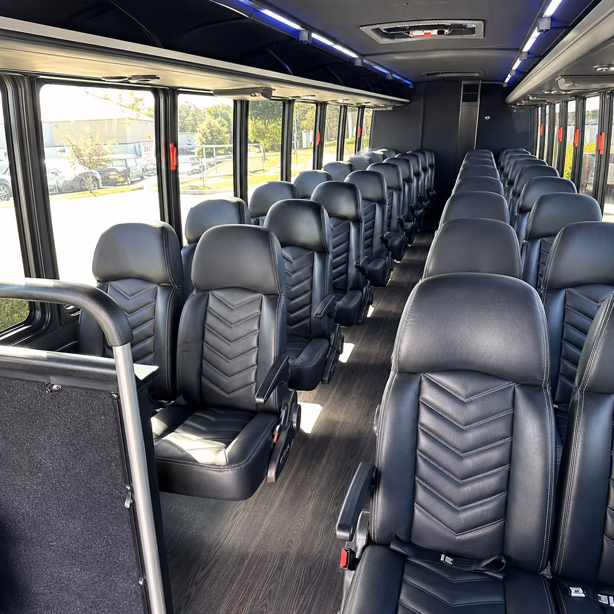 Yonkers School Event Transportation party bus interior