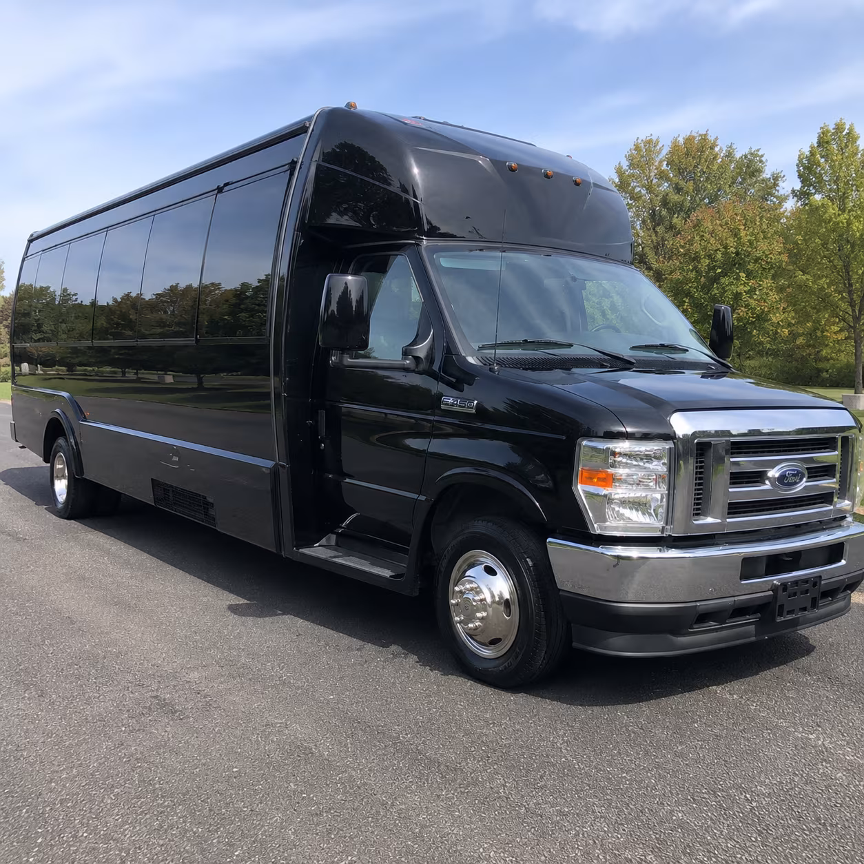 Yonkers Sporting Event Transportation party bus exterior