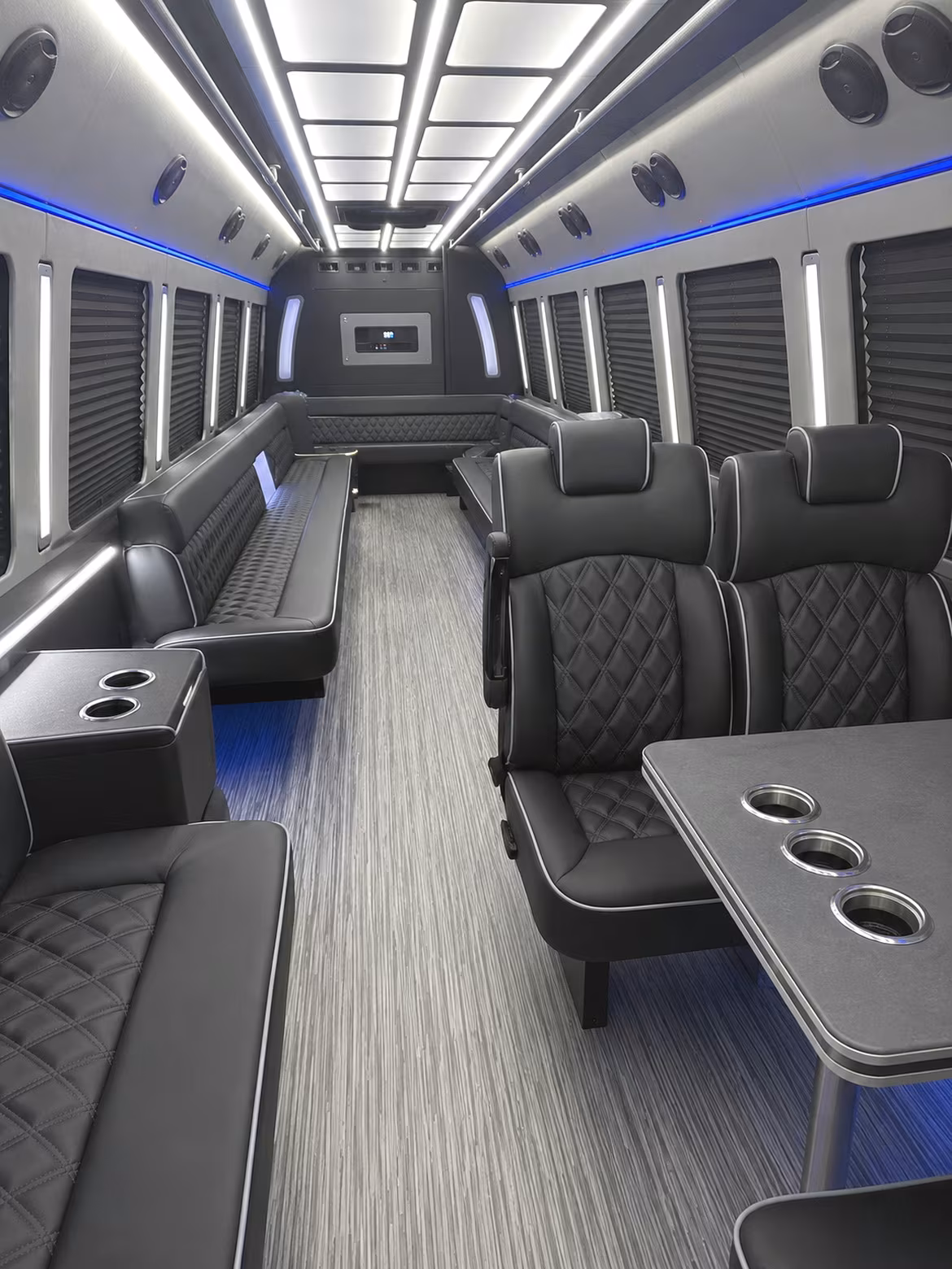 Yonkers Wedding Transportation party bus interior