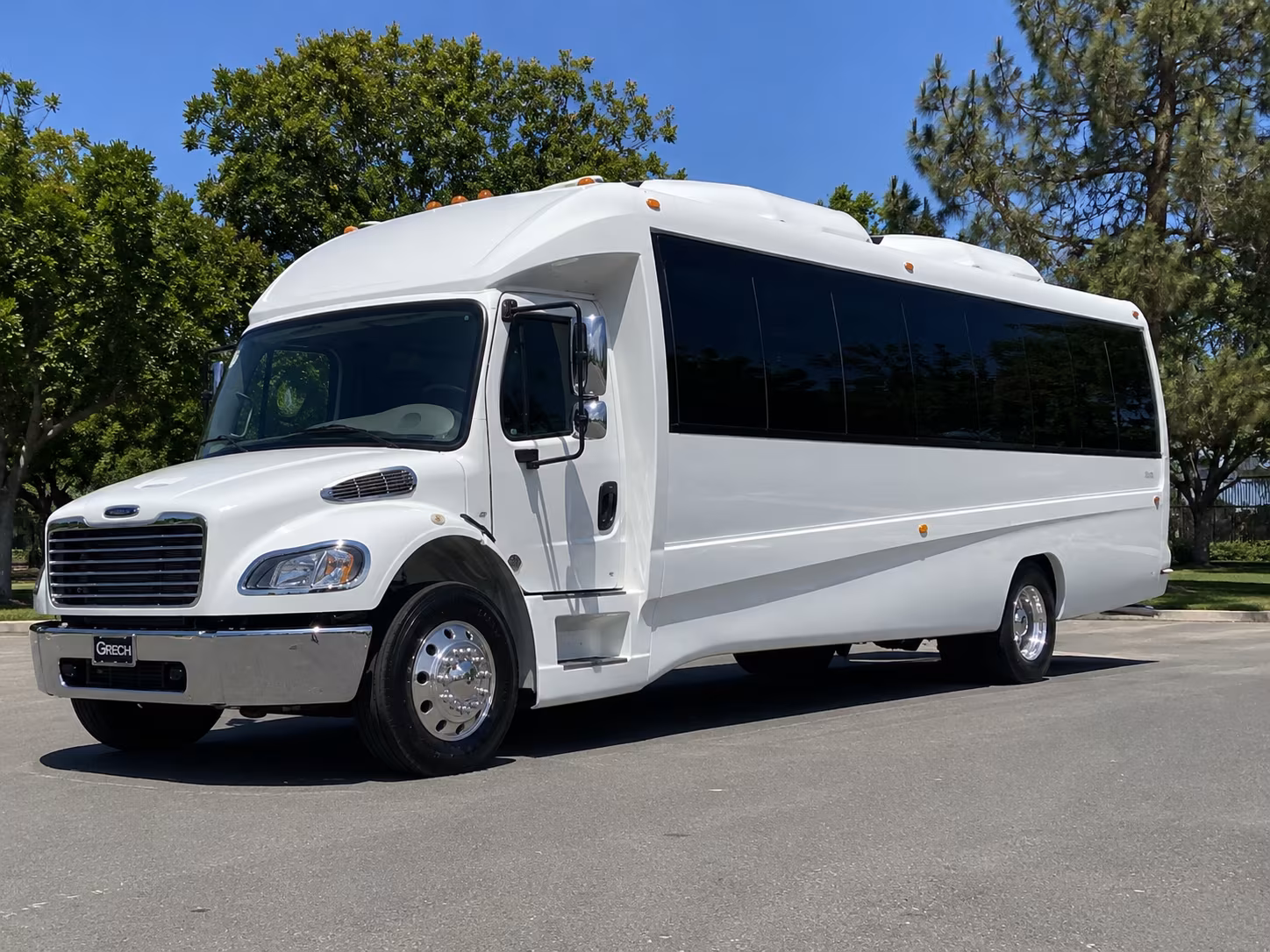 Yonkers Wedding Transportation party bus exterior
