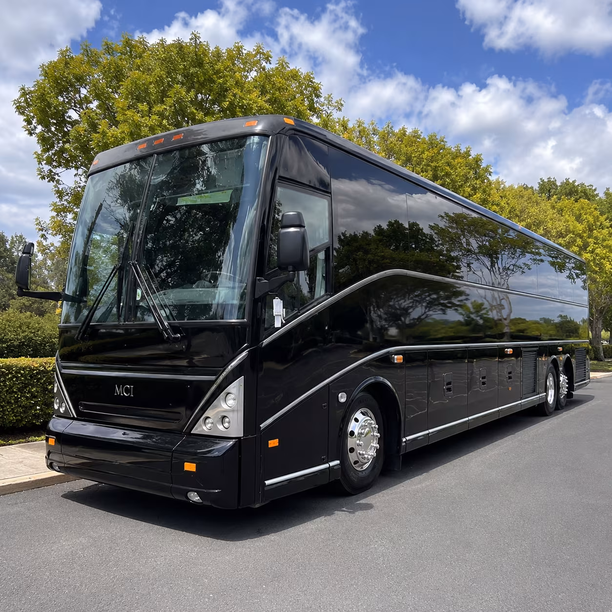 Yonkers yonkers airport transportation party bus exterior