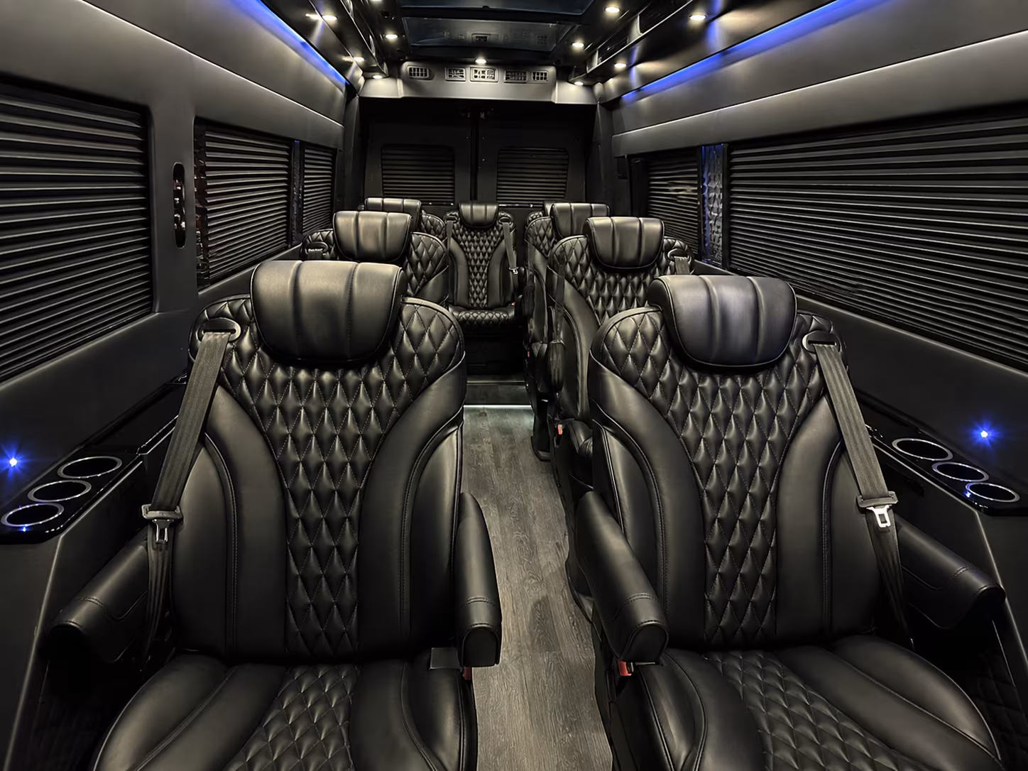 Yonkers yonkers airport transportation party bus exterior