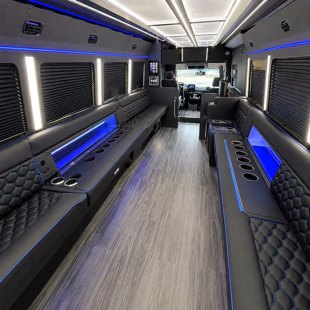 Yonkers yonkers private event party bus rental party bus interior