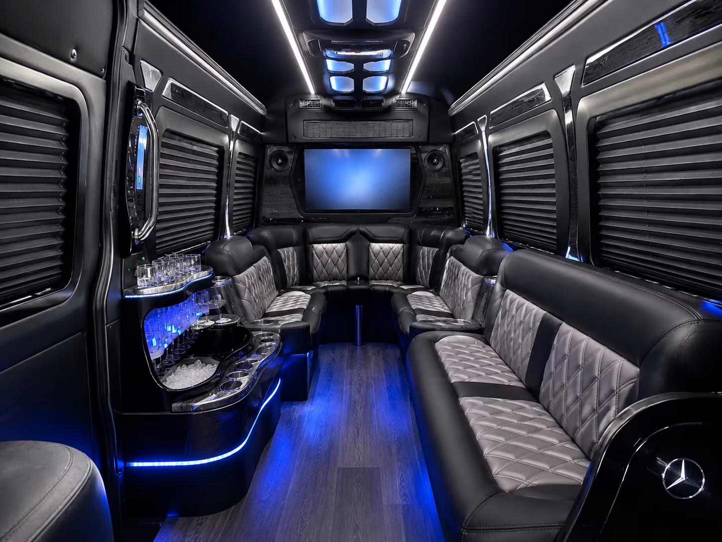 Yonkers yonkers school event bus rental party bus exterior