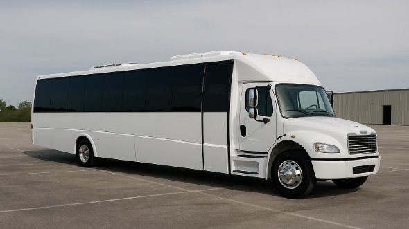 Exterior of Yonkers Party Bus Company's 28 Passenger Party Bus in Union City