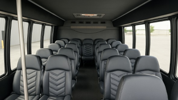 Interior of Yonkers Party Bus Company's 35 Passenger Mini Bus in Yonkers