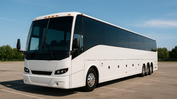 Exterior of Yonkers Party Bus Company's 45 Passenger Charter Bus in Yonkers