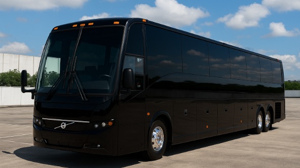 Exterior of Yonkers Party Bus Company's 56 Passenger Charter Bus in Yonkers