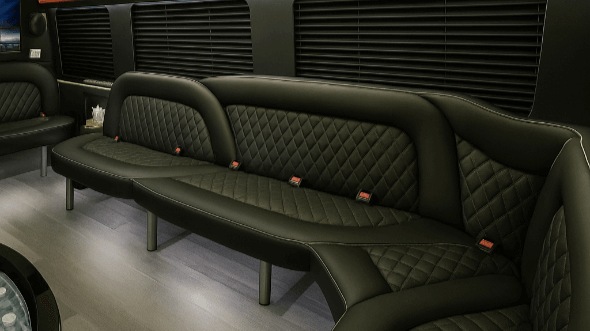 yonkers 14 passenger sprinter limousine inside